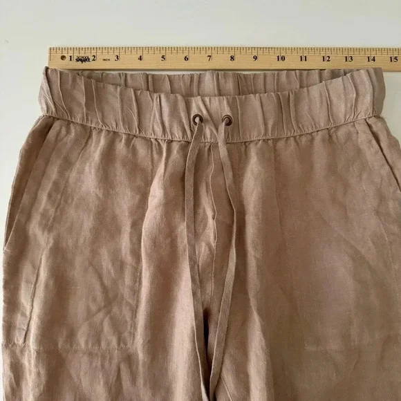 Enzo Costa Easy Pants French Linen Lightweight Summer Women’s size 3 Medium